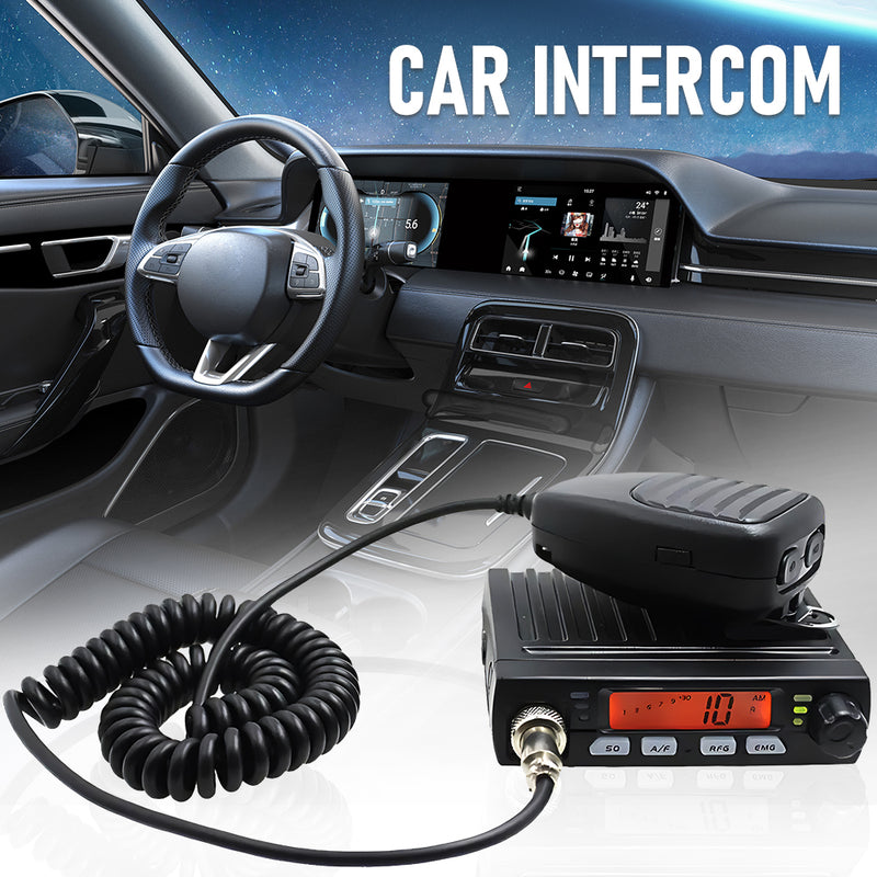 20KM Car Intercom Band Ultra-Thin Radio Station 25.6-30.1MHz Mini Shortwave