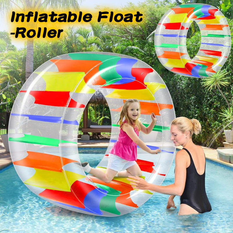 Inflatable Floating Roller Ring Water Swimming Joyful Summer Pool Party Outdoor