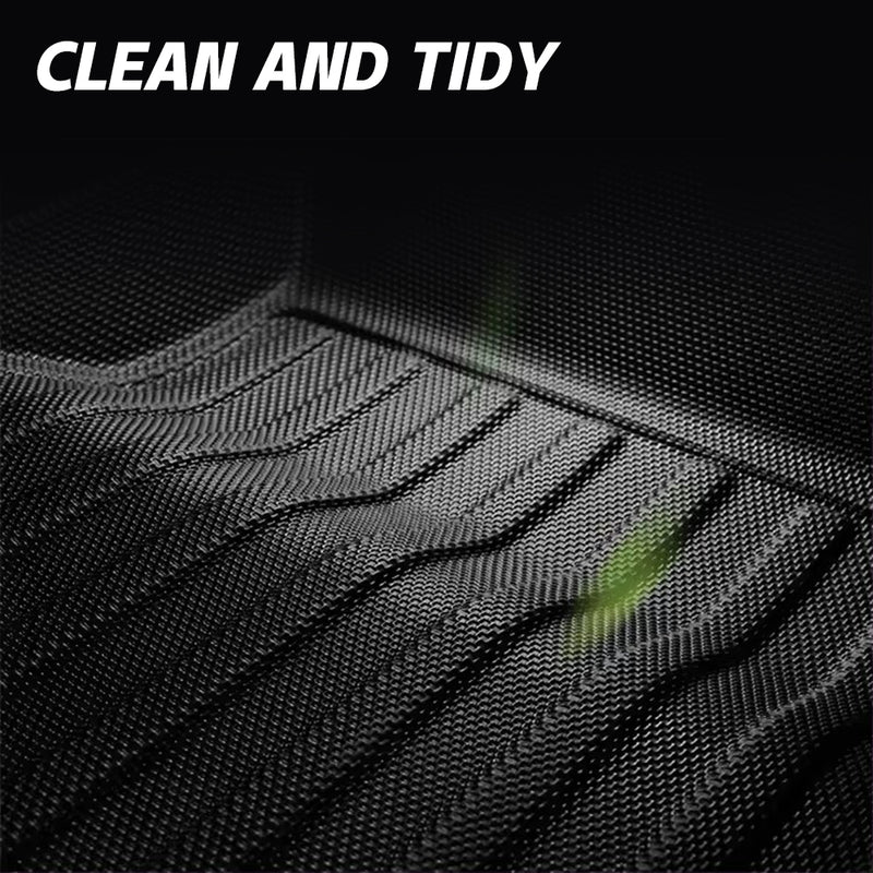 TPE Mats Compatible with Tesla Model 3 2024 TPE Floor Mats Front Storage Rear Storage Trunk Liner Car Interior Accessories Non-Slip Black