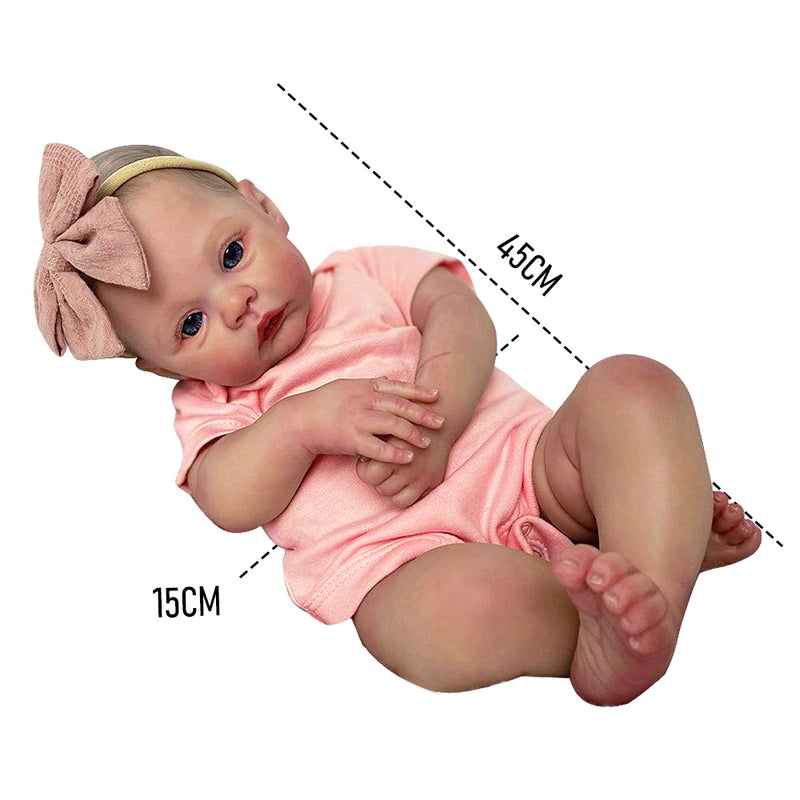 Handmade Soft Silicone Body Reborn Baby Dolls Realistic 3D Newborn Doll Perfect Kids Gift