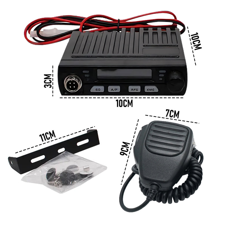 20KM Car Intercom Band Ultra-Thin Radio Station 25.6-30.1MHz Mini Shortwave