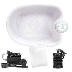 Ionic Foot Detox Bath Spa Machine 220V Ion Foot Basin Cleanse Massage Foot Soak Tub Kits With Heat Beauty and Health Care Tool Set White