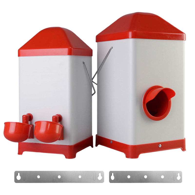 Automatic Chicken Bird Feeder and Water Dispenser - 4L Poultry Food Drinker