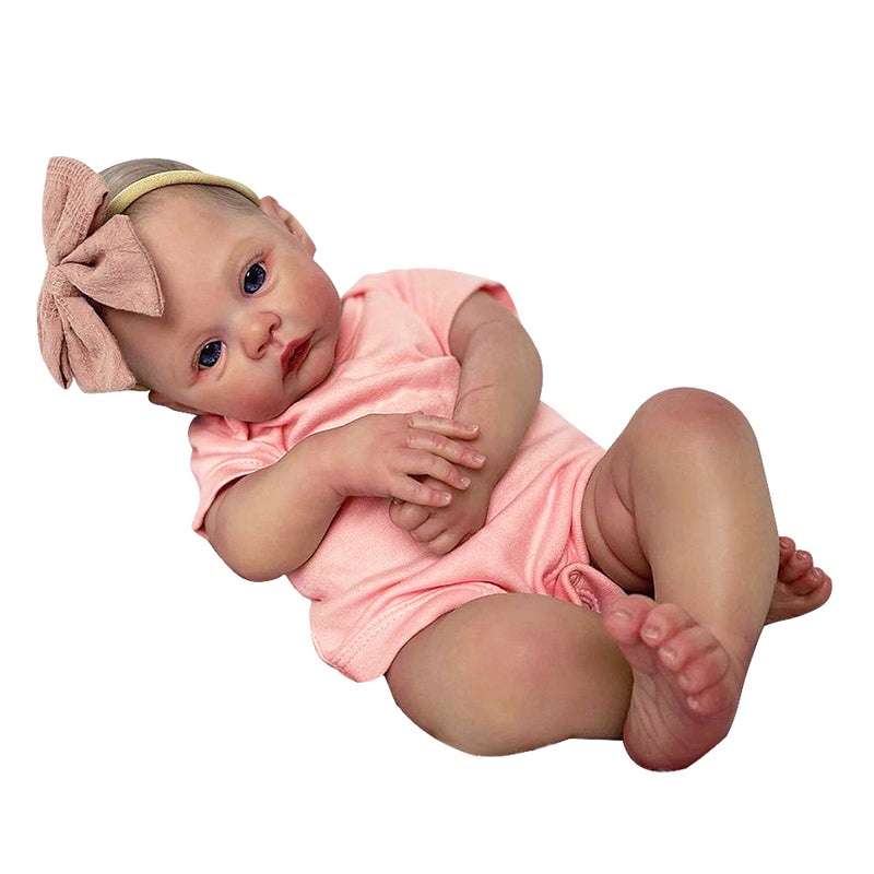 Handmade Soft Silicone Body Reborn Baby Dolls Realistic 3D Newborn Dol