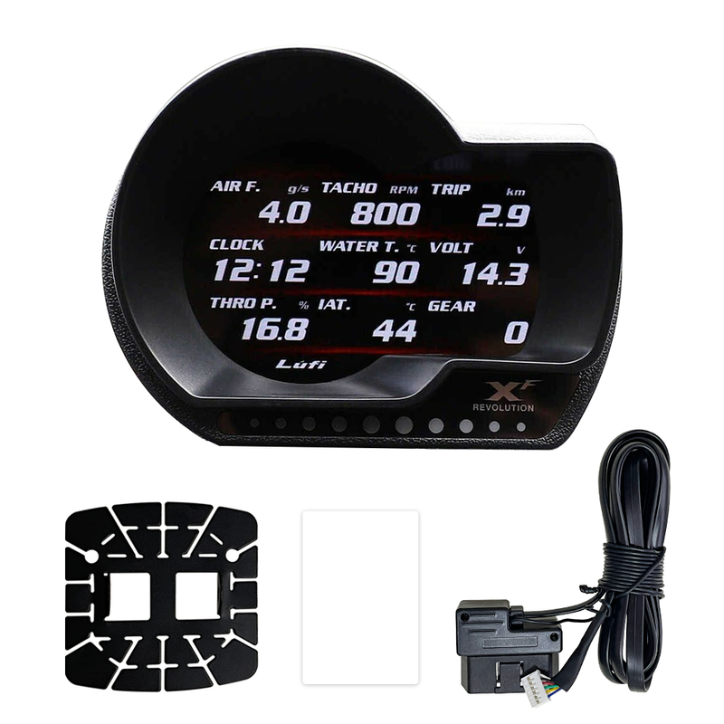 Versatile Lufi XF Multifunctional OBD2 Gauge Display Heads Up Display Scanning Tool Combination Meter Enhanced Automotive Monitoring for Cars 2008 onwards