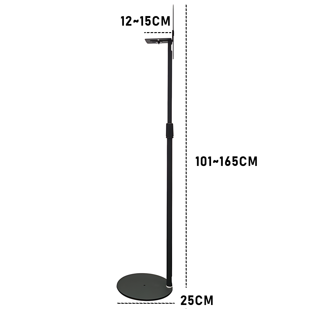 Satellite Speaker Stand Height Adjustable 101-165cm Stand Bookshelf Speaker Stand Set of 2 Floor Stand Mount for Speaker Samsung Q990 Q930 9500s