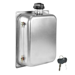 7L Lockable Petrol Fuel Tank Stainless Steel Caps Locking Diesel Portable Container Backup Petrol Storage Tank For Truck Van External Fuel Tank