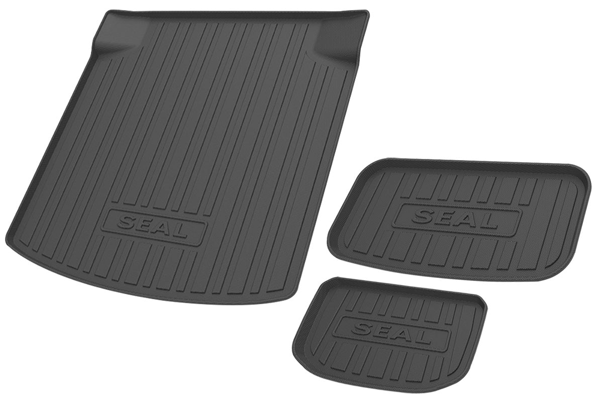 Durable TPE Cargo Mats For BYD Seal 2022-2023 Front Rear Cargo Liner Trunk Protector Car Accessories Durable Non-deforming聽 Heavy Duty 3pcs Set