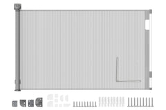 Retractable Safety Gate for Baby Dog Sulishang Durable Portable Extra Wide Safety Gates 33" Tall 118" Wide for Doorways Stairs Hallways Indoor Outdoor