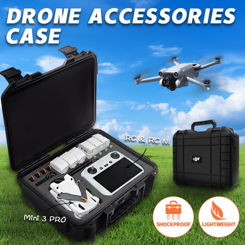 Shockproof Carrying Case Compatible For DJI Mini 3 Pro  Portable Storage Bag Explosion-proof and Sturdy Protection Drone Accessories Black