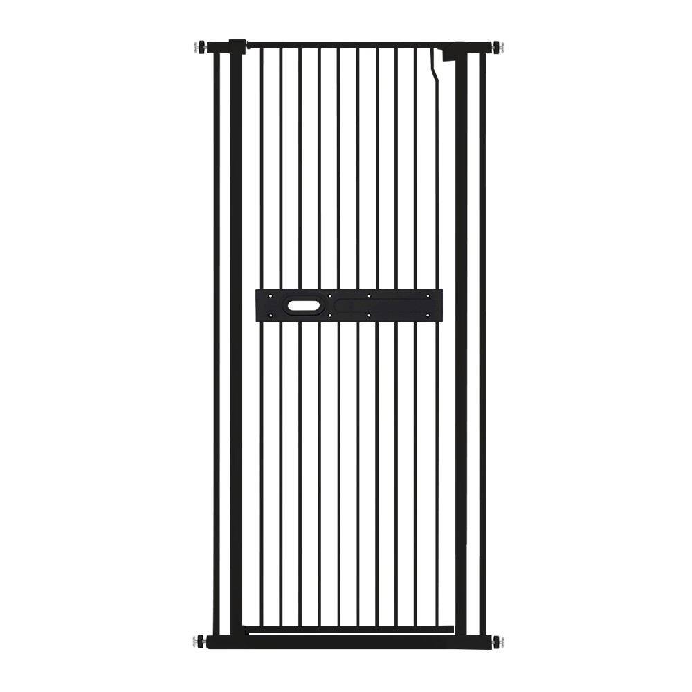 Extra Tall 150cm Baby Pet Security Gate Balck Safety Gate Easy Fit Fence Two Way Opening No Drill Needed Extension Part