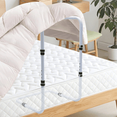 Blanket Lifter Bar 62-82cm Height Adjustable Feet Tent Steel Bed Cradle Max Load 136kg with 4 Clips for Feet Toes Leg Knee Ankle Post Surgery Recovery