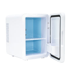 4L Mini Fridge Portable 12V Car Refrigerator Small Cooler Freezer with Cooling and Heating Function for Room Car Office Drinks Cosmetic Fresh Keeping