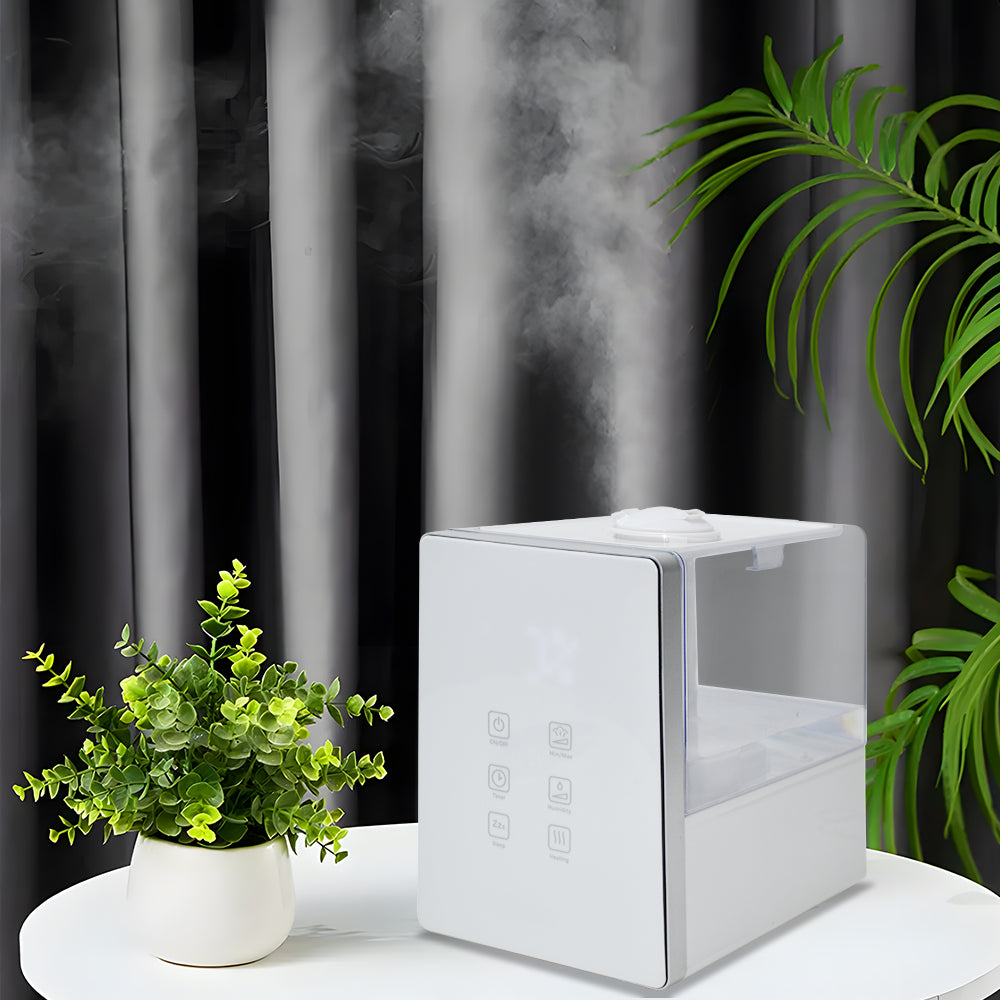 6L Large Humidifier Capacity High-Fog Portable Multifunctional Atomizer Whisper-Quiet Operation Adjustable Mist Output For Large Office Home Bedroom