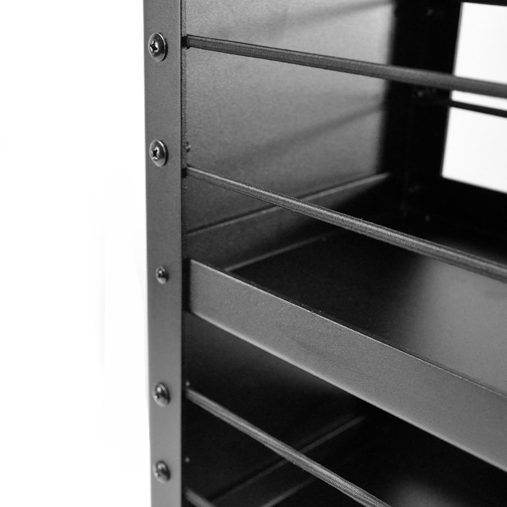 Alpen 200mm Aluminium Canopy Pantry Slideout Pullout Vehicle Organiser Pantry with Holder for Camper 4WD Van Ute Toolbox Outdoor Easy Access