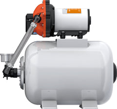 Comprehensive 12V Pressure System with 5-Chamber Diaphragm Pump, 8L Tank Self-Priming Quiet Efficient for Multiple Uses