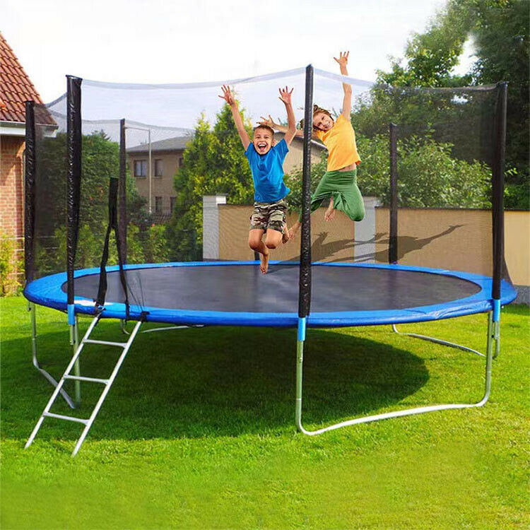 12FT Replacement Trampoline Mat High-Elastic PP Weather-Resistant Mat Fits Round Frame Spring Not Included Indoor Outdoor Bounce Pad Mat for Gymnastics