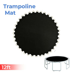 12FT Replacement Trampoline Mat High-Elastic PP Weather-Resistant Mat Fits Round Frame Spring Not Included Indoor Outdoor Bounce Pad Mat for Gymnastics