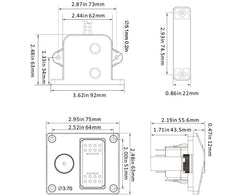 SEAFLO 12V Electronic Water Level Alarm Control System with Visual Audible Alerts Advanced Monitoring and Eco-Friendly Design