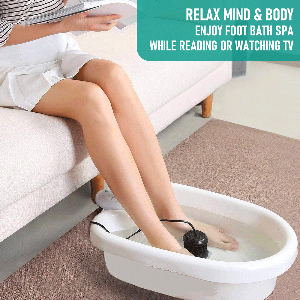 Ionic Foot Detox Bath Spa Machine 220V Ion Foot Basin Cleanse Massage Foot Soak Tub Kits With Heat Beauty and Health Care Tool Set White