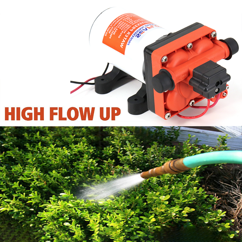 Seaflo Water Pressure Pump 55PSI 12V DC Self-Priming Water Pump 7.5 Amps Current Draw for RV Caravans Boats Lawns Campers Washing and Garden Irrigation