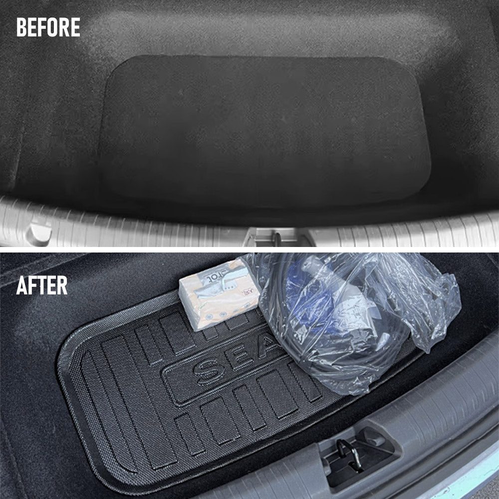 Durable TPE Cargo Mats For BYD Seal 2022-2023 Front Rear Cargo Liner Trunk Protector Car Accessories Durable Non-deforming聽 Heavy Duty 3pcs Set