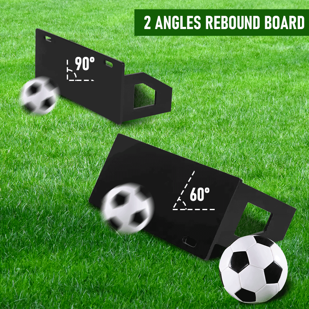 Portable Soccer Rebound Board Soccer Training Shooting Practice Outdoor Black