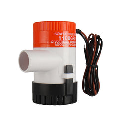 SEAFLO 1100GPH Marine Bilge Pump 12V DC Submersible with Snap-Off Strainer Anti-Airlock & Run Dry for Boats, Yachts, RVs