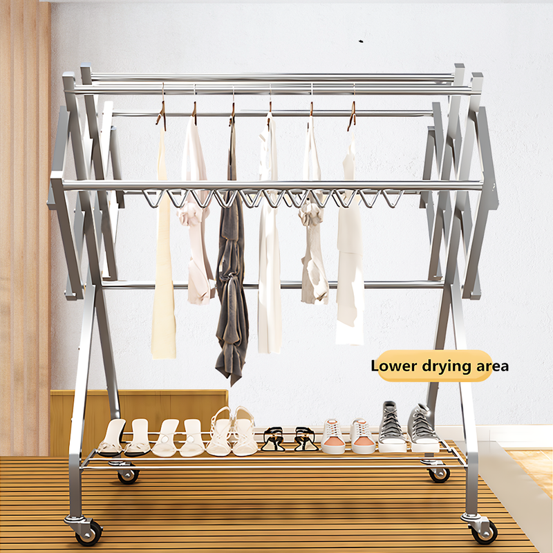 Foldable Clothes Horse Airer Drying Rack Laundry Dryer Hanger Indoor Outdoor