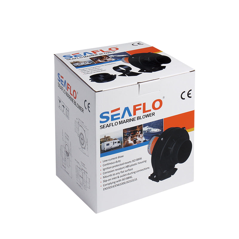 01 Series SEAFLO Flange/Flex Mount Bilge Blower 130CFM