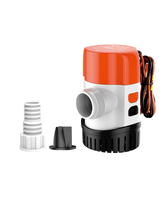 SEAFLO 12V Electric Marine Submersible Bilge Pump 1100GPH Anti-Airlock Corrosion-Resistant Modular Quick-Connect Design