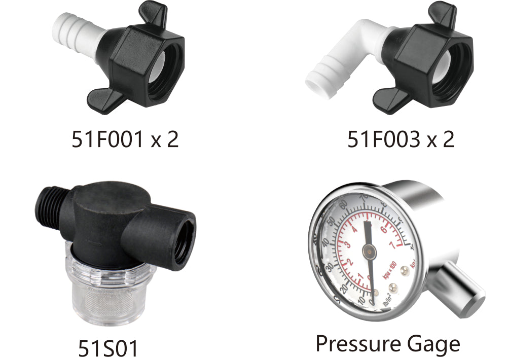 Comprehensive 12V Pressure System with 5-Chamber Diaphragm Pump, 8L Tank Self-Priming Quiet Efficient for Multiple Uses