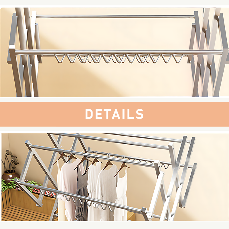 Foldable Clothes Horse Airer Drying Rack Laundry Dryer Hanger Indoor Outdoor