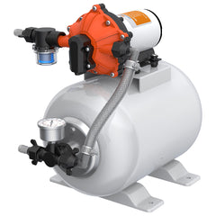 Comprehensive 12V Pressure System with 5-Chamber Diaphragm Pump, 8L Tank Self-Priming Quiet Efficient for Multiple Uses