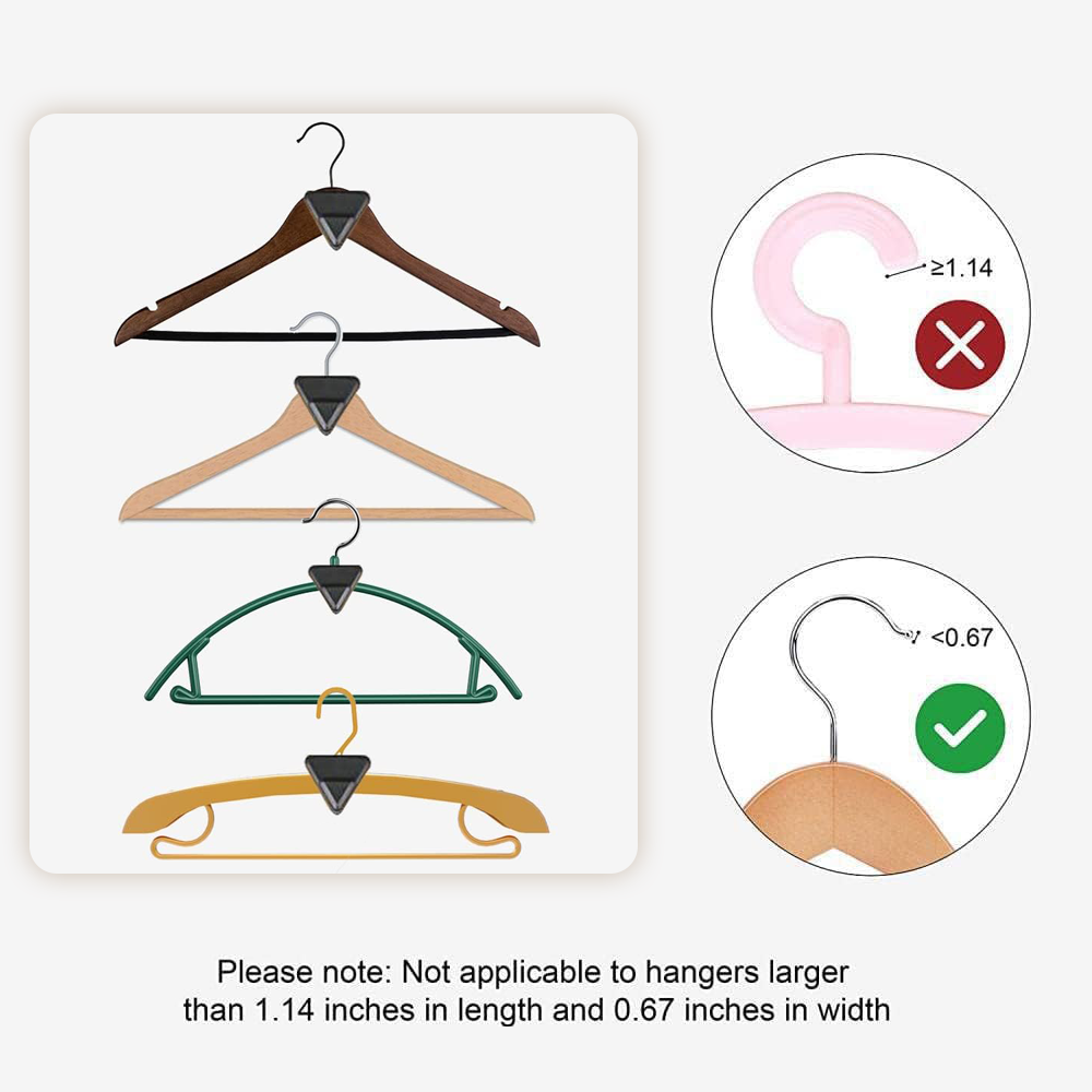 50Pcs Clothes Hanger Connector Hooks Clothes Hanger Connector Hooks Hanger Organizer Clothes Hanger Connector Hooks for Clothes Hanger Plastic Hangers Kids Hangers