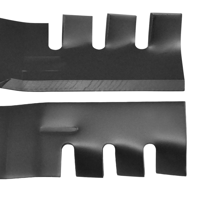 2pcs Replacement Lawn Mower Toothed Blades Aluminum Alloy Set Fits For John Deere Using 7 Point Star Centre Mower Accessories