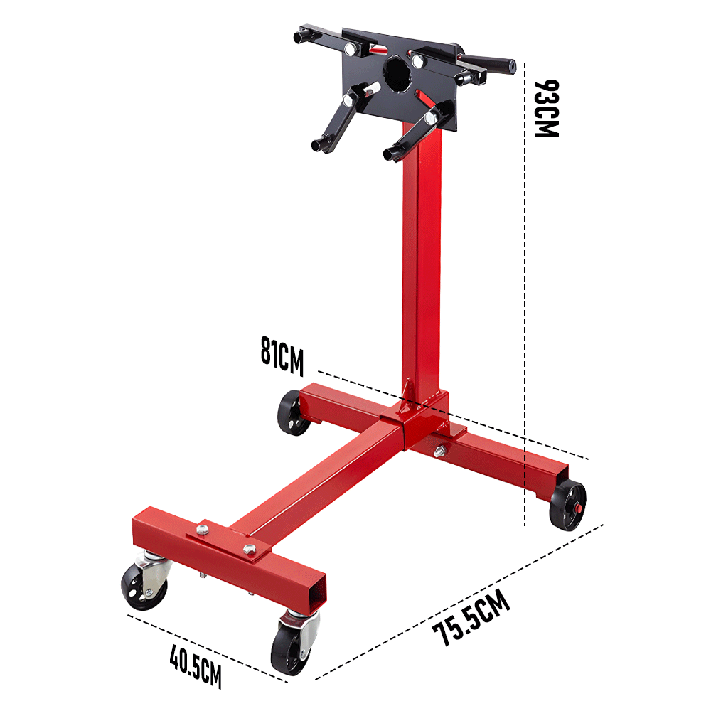 Engine Stand 1000LBS 450kg 360 Adjustable Mounting Head Motor Crane Hoist