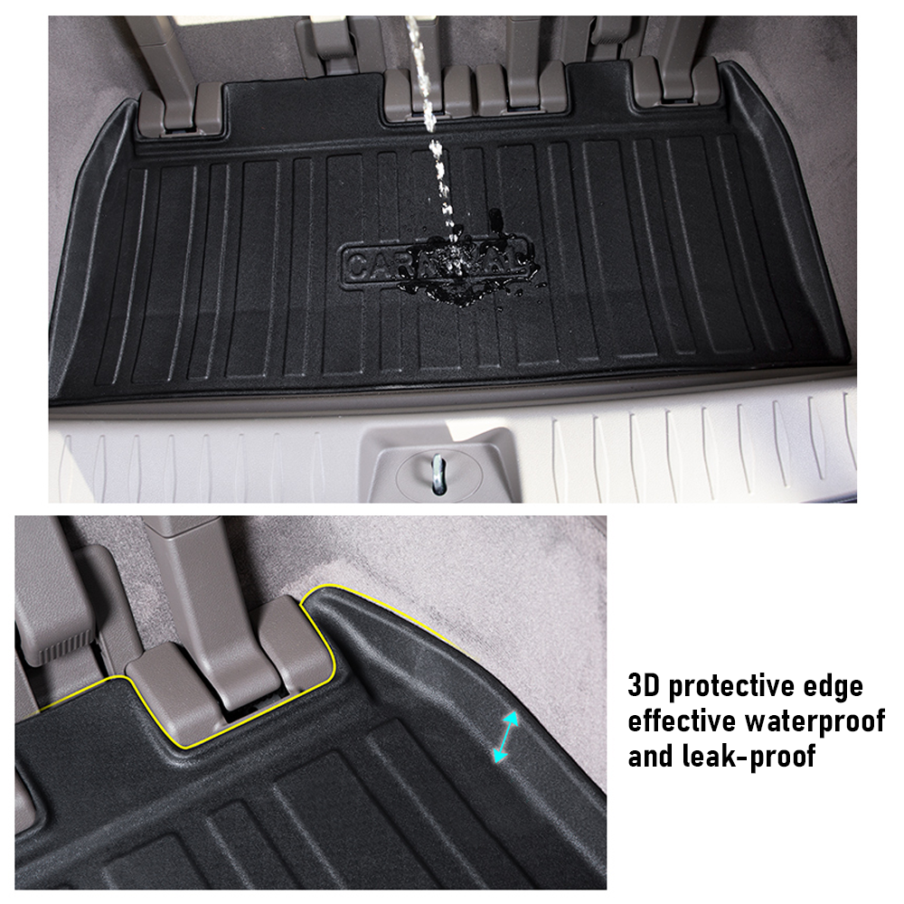 Cargo Mat Kia Carnival 2021-2023 Boot Liner Frunk Mat TPE Cargo Liner All Weather TPE Mat Accessories Rear Trunk Mat Water Proof