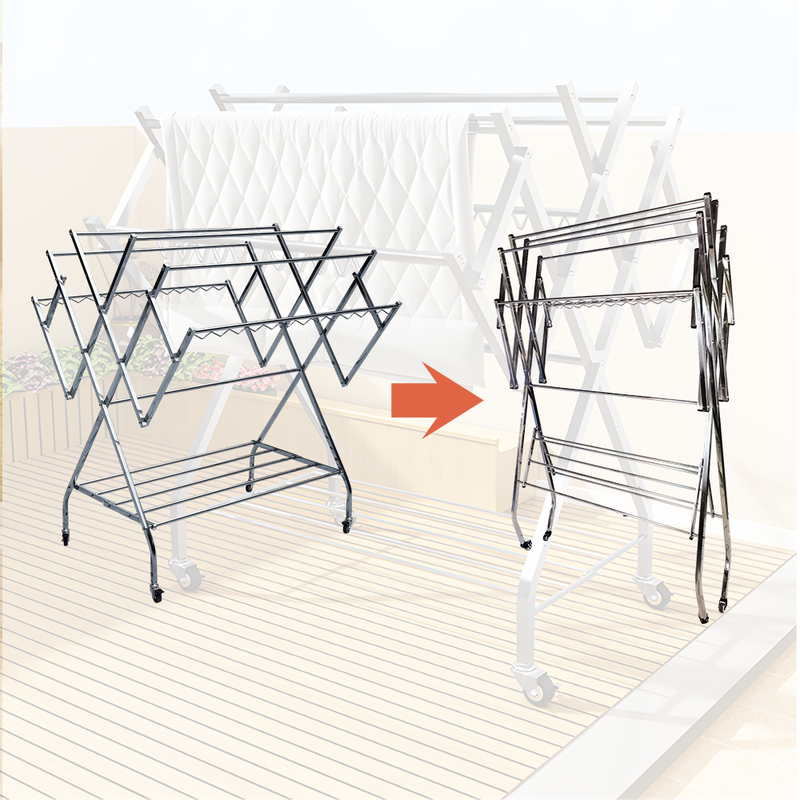 Foldable Clothes Horse Airer Drying Rack Laundry Dryer Hanger Indoor Outdoor