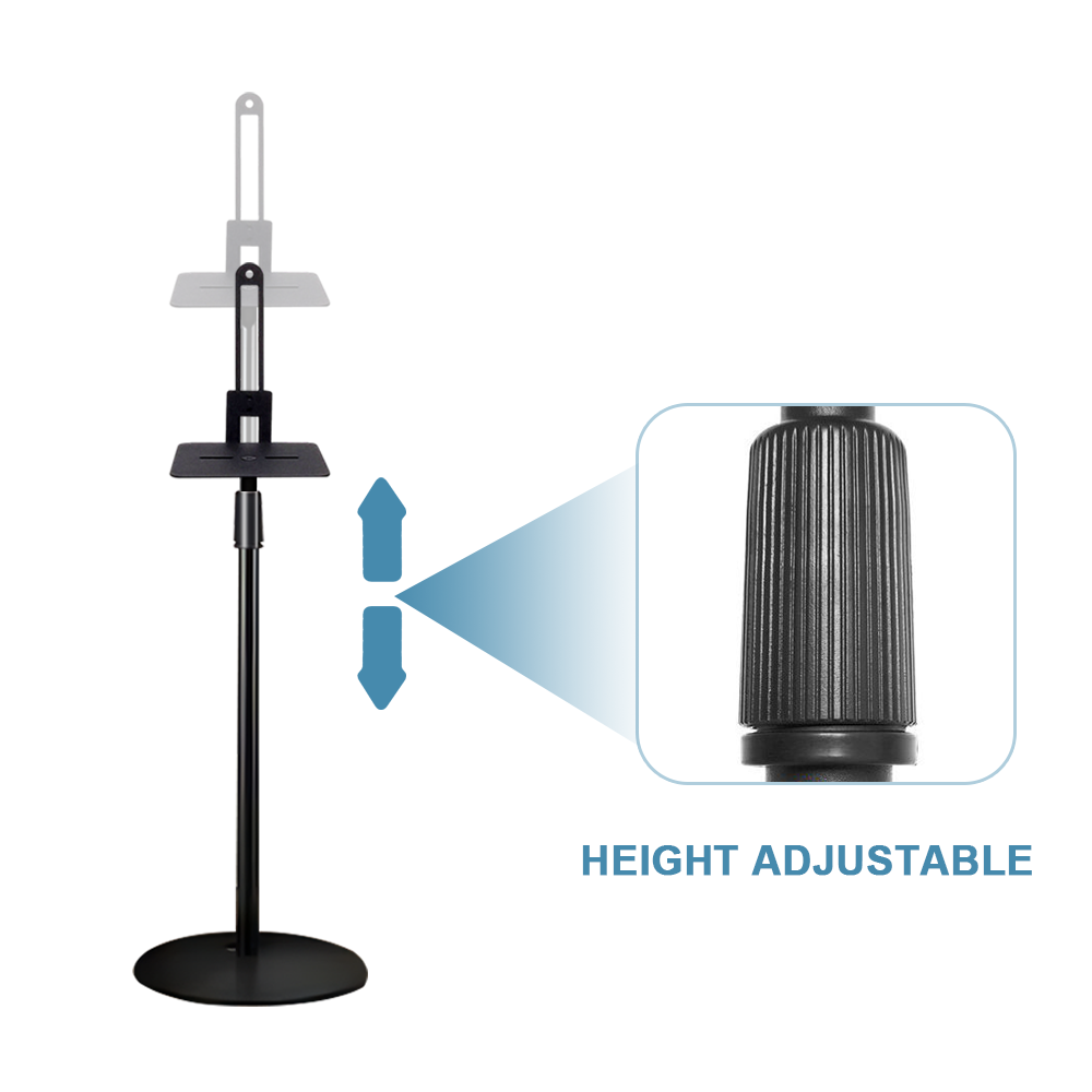 Satellite Speaker Stand Height Adjustable 101-165cm Stand Bookshelf Speaker Stand Set of 2 Floor Stand Mount for Speaker Samsung Q990 Q930 9500s