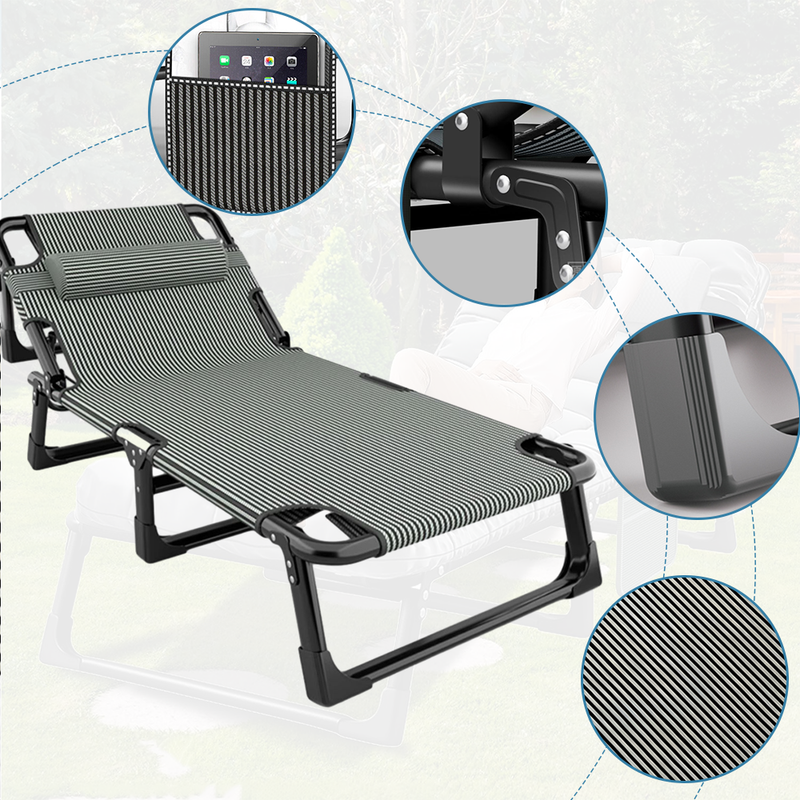 Portable Adjustable Folding Bed with Mattress - Comfort and Convenience On the Go