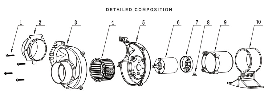 01 Series SEAFLO Flange/Flex Mount Bilge Blower 130CFM