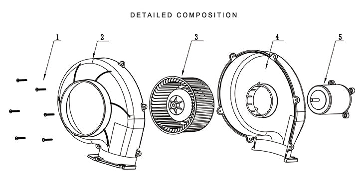 SEAFLO 4” Bilge Blower Fan 320 CFM 12V DC White Ventilation Boat Flange Mount