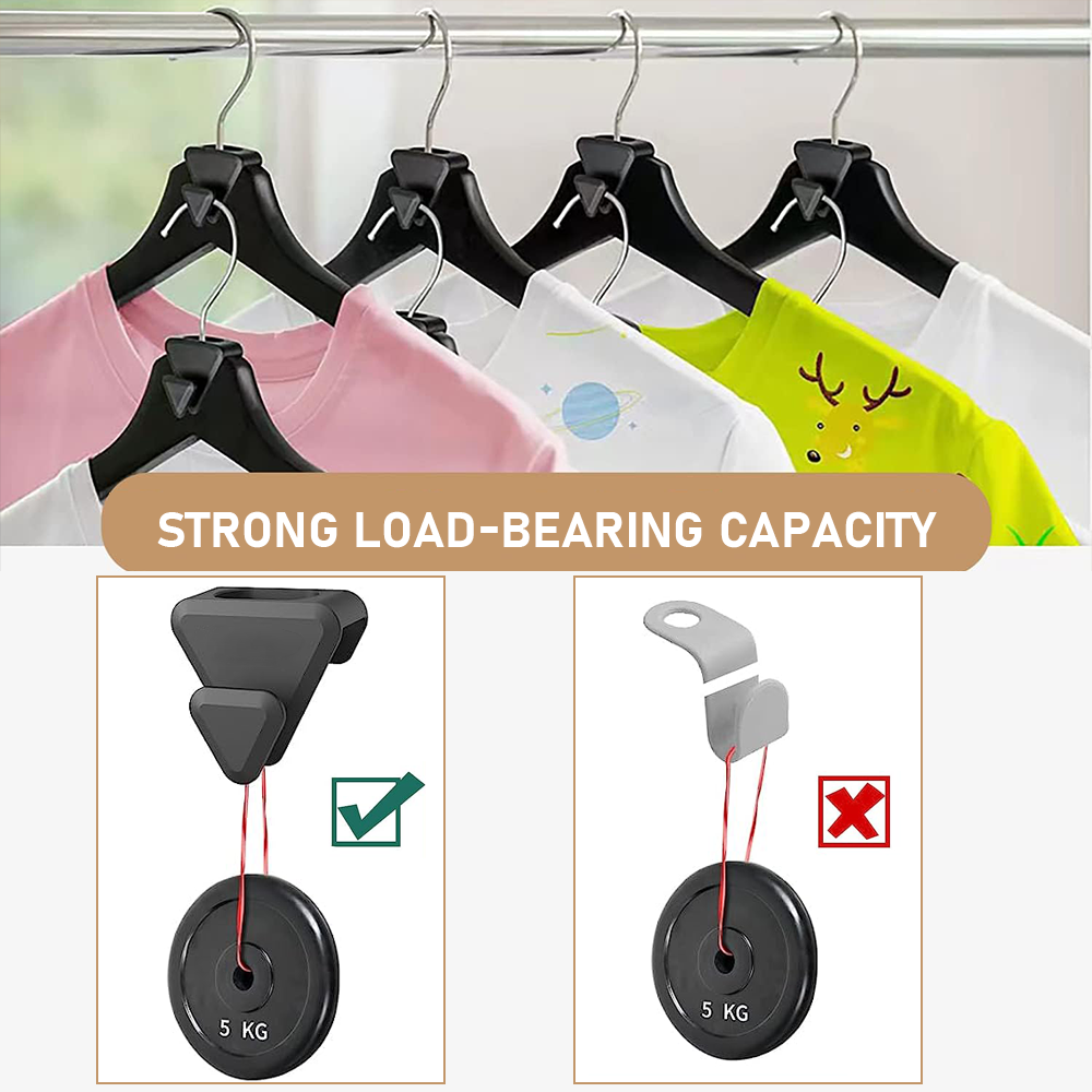 50Pcs Clothes Hanger Connector Hooks Clothes Hanger Connector Hooks Hanger Organizer Clothes Hanger Connector Hooks for Clothes Hanger Plastic Hangers Kids Hangers