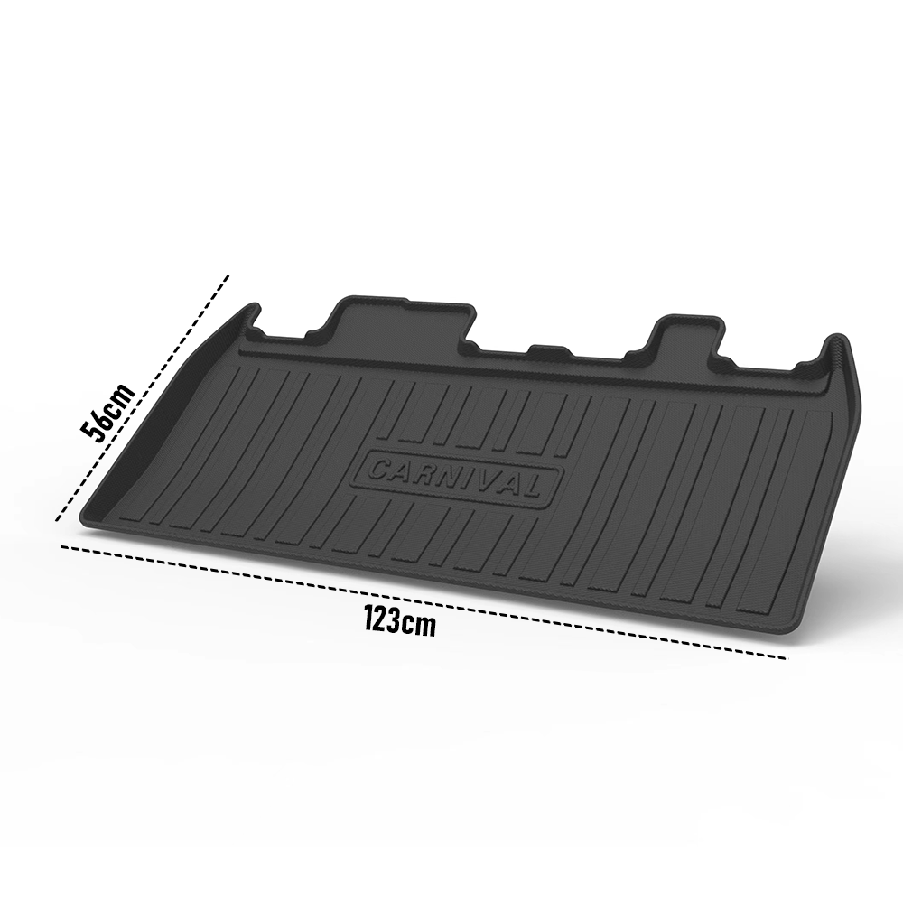 Cargo Mat Kia Carnival 2021-2023 Boot Liner Frunk Mat TPE Cargo Liner All Weather TPE Mat Accessories Rear Trunk Mat Water Proof