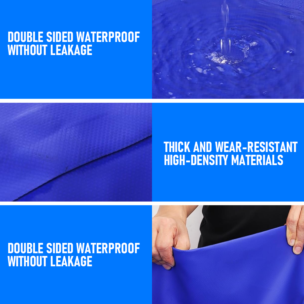 1100L Foldable Water Bladder Tank Non-Toxic Large Capacity Water Storage Bag Wear Resistant With Valve for Outdoor Camping Drought Fire Agriculture