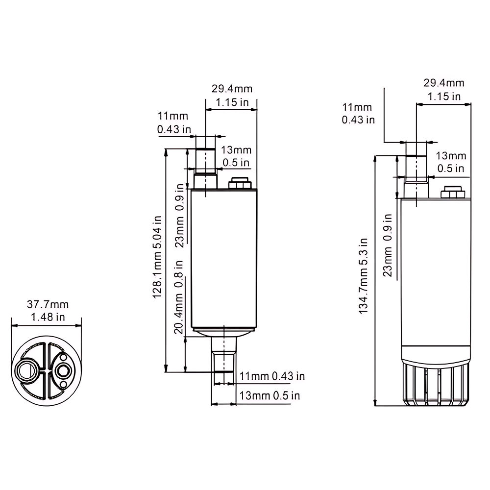 SEAFLO Water Submersible Pump 200 GPH Inline Water Pump Rv Boat Agriculture 12V Demand Fresh Sea and Water Portable Yachts Caravan RVs Pressure Washing