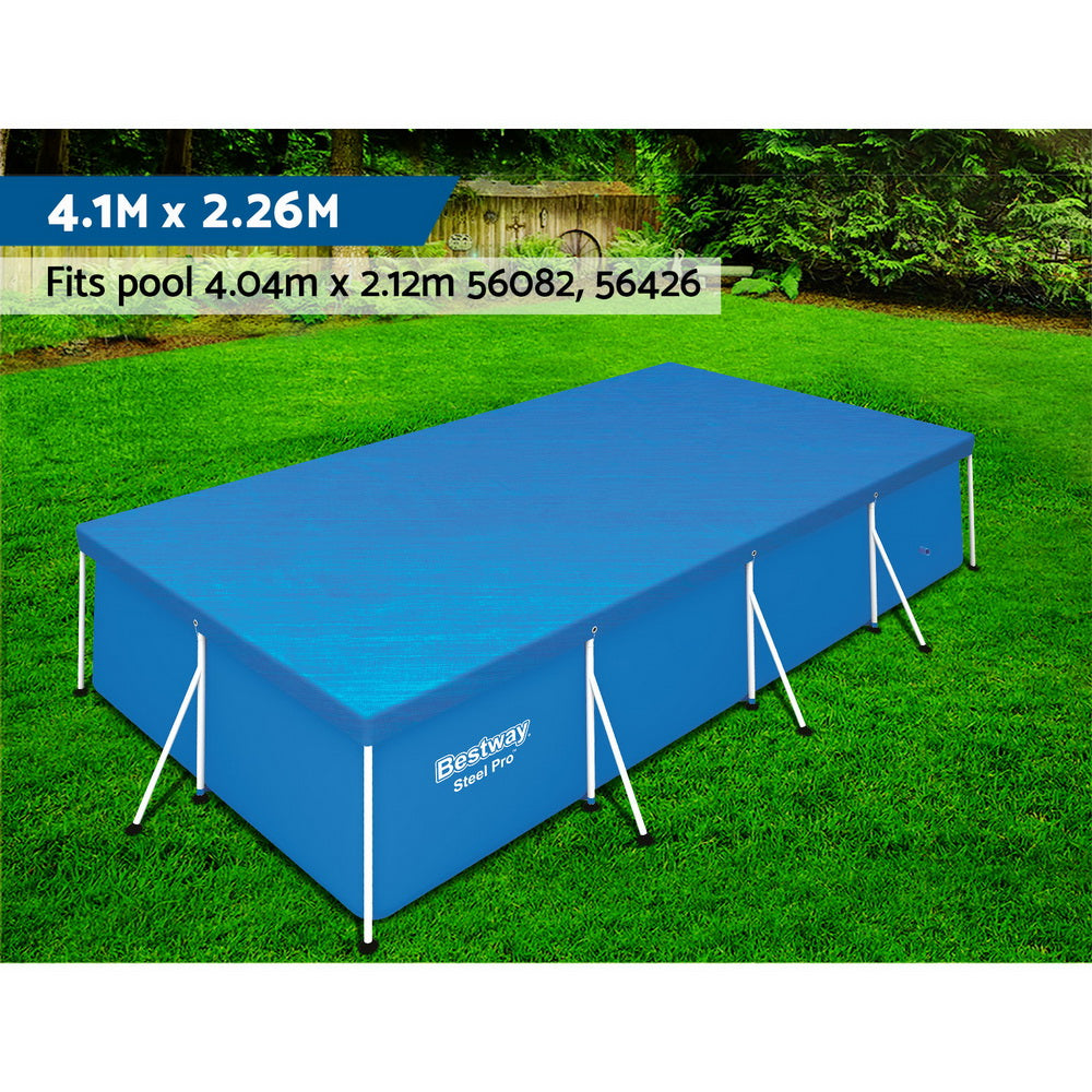 Bestway Pool Cover Fits 4.04x2.12m Above Ground Swimming Pool PE Blanket