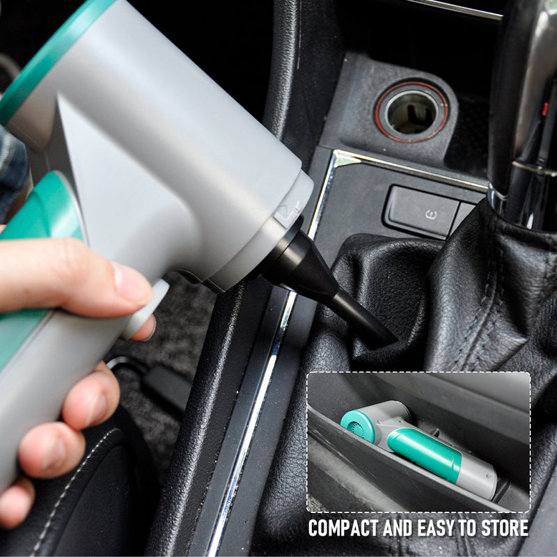 Car Vacuum 12V 120W Handheld Cordless Rechargeable Portable Wireless Cleaner 3 Variable Speed With 2000mah Li-ion Battery for Car Desktop Home Cleaning