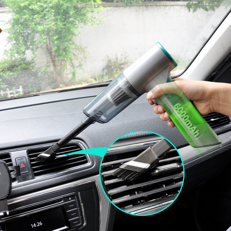 Car Vacuum 12V 120W Handheld Cordless Rechargeable Portable Wireless Cleaner 3 Variable Speed With 2000mah Li-ion Battery for Car Desktop Home Cleaning